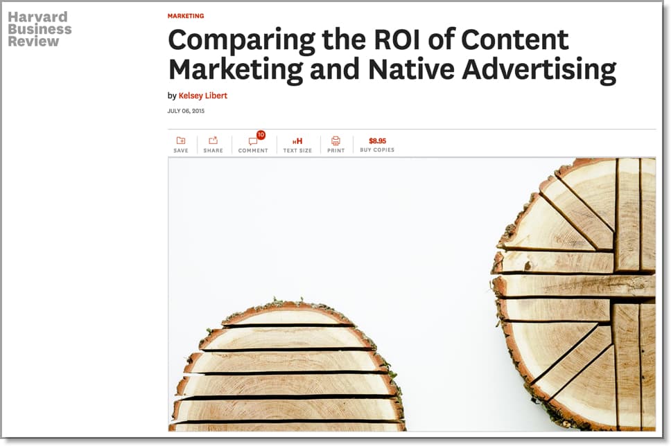 Comparing the ROI of Content Marketing and Native Advertising Comparing the ROI of Content Marketing and Native Advertising