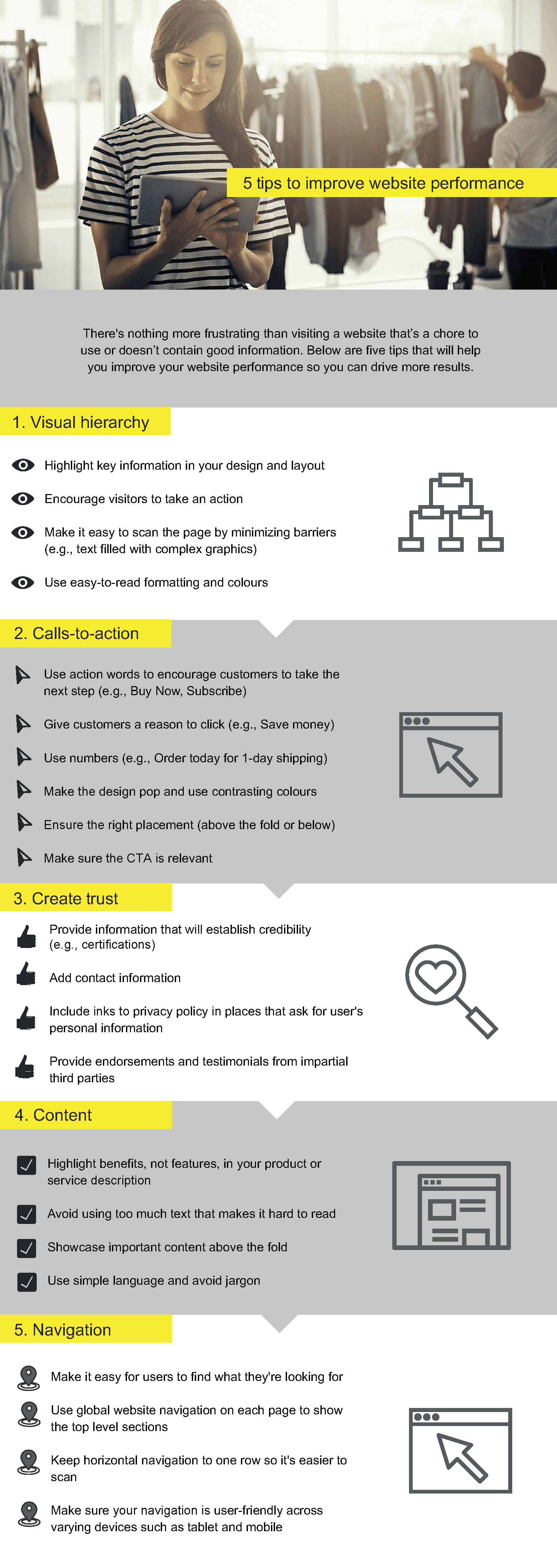 Infographic: 5 Tips to Improve Website Performance Infographic: 5 Tips to Improve Website Performance